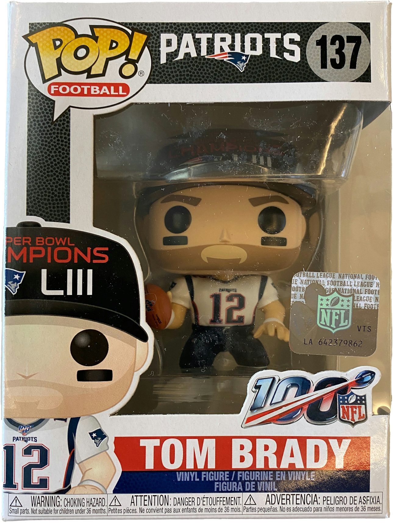 Funko Pop! Football Patriots Tom Brady NFL Sticker Figure #137 - US