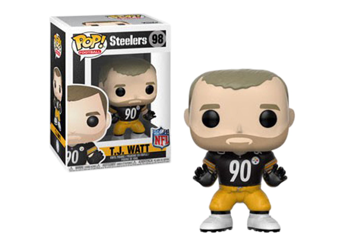 Funko Pop! Football Pittsburgh Steelers T.J. Watt Black Jersey