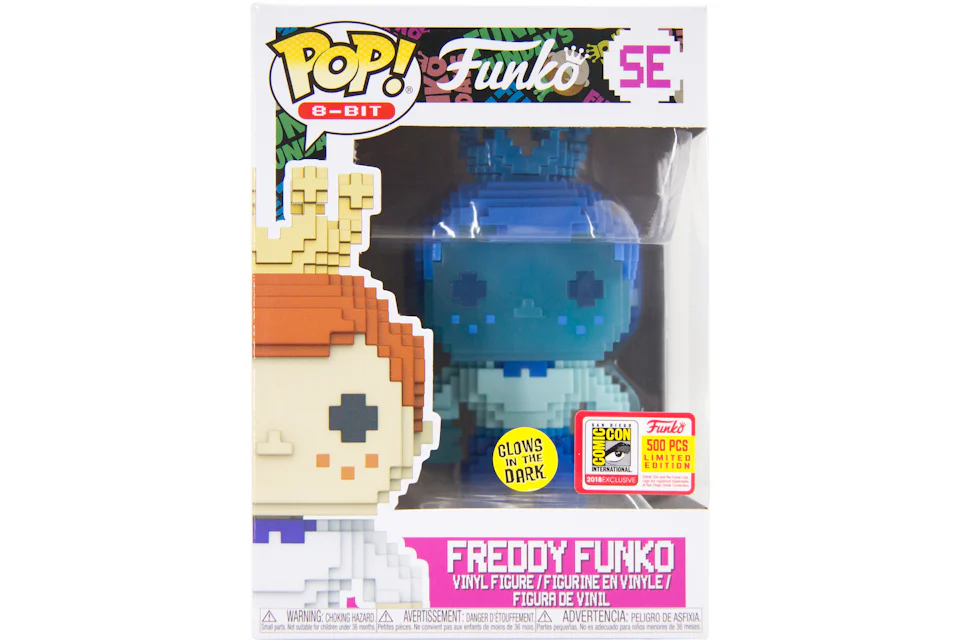 Funko Pop! Freddy Funko (8-Bit Blue Glow) SDCC Special Edition