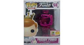 Funko Pop! Freddy Funko (Bowtie) (Chrome Pink) SDCC Special Edition