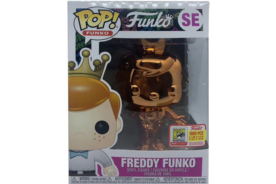 Funko Pop! Freddy Funko Bowtie (Orange Chrome) SDCC Special Edition
