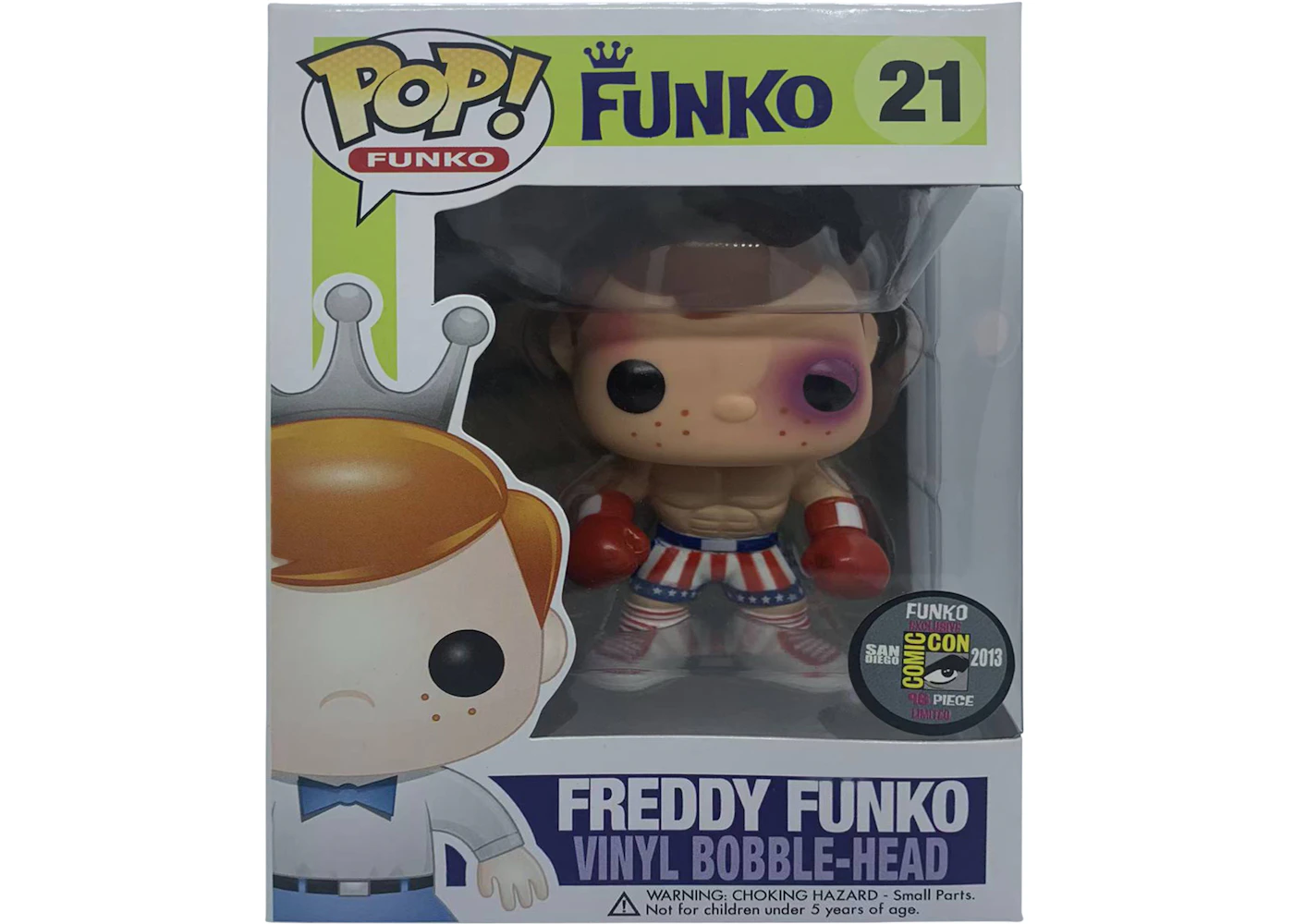 Funko Pop! Freddy Funko as Rocky Balboa (Injured) SDCC Bobble-Head Figure  #21 - US