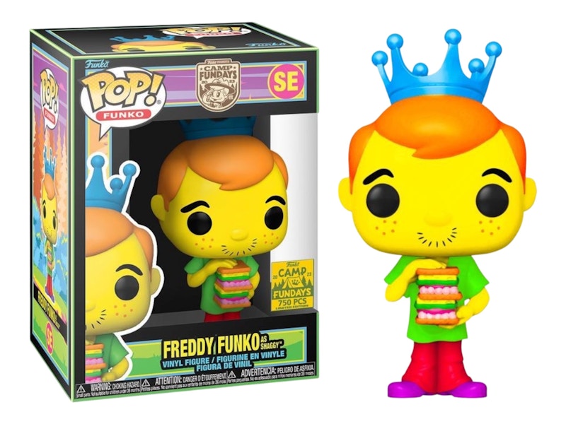 Funko Pop! Freddy Funko as Shaggy (Blacklight) Camp Fundays Figure SE