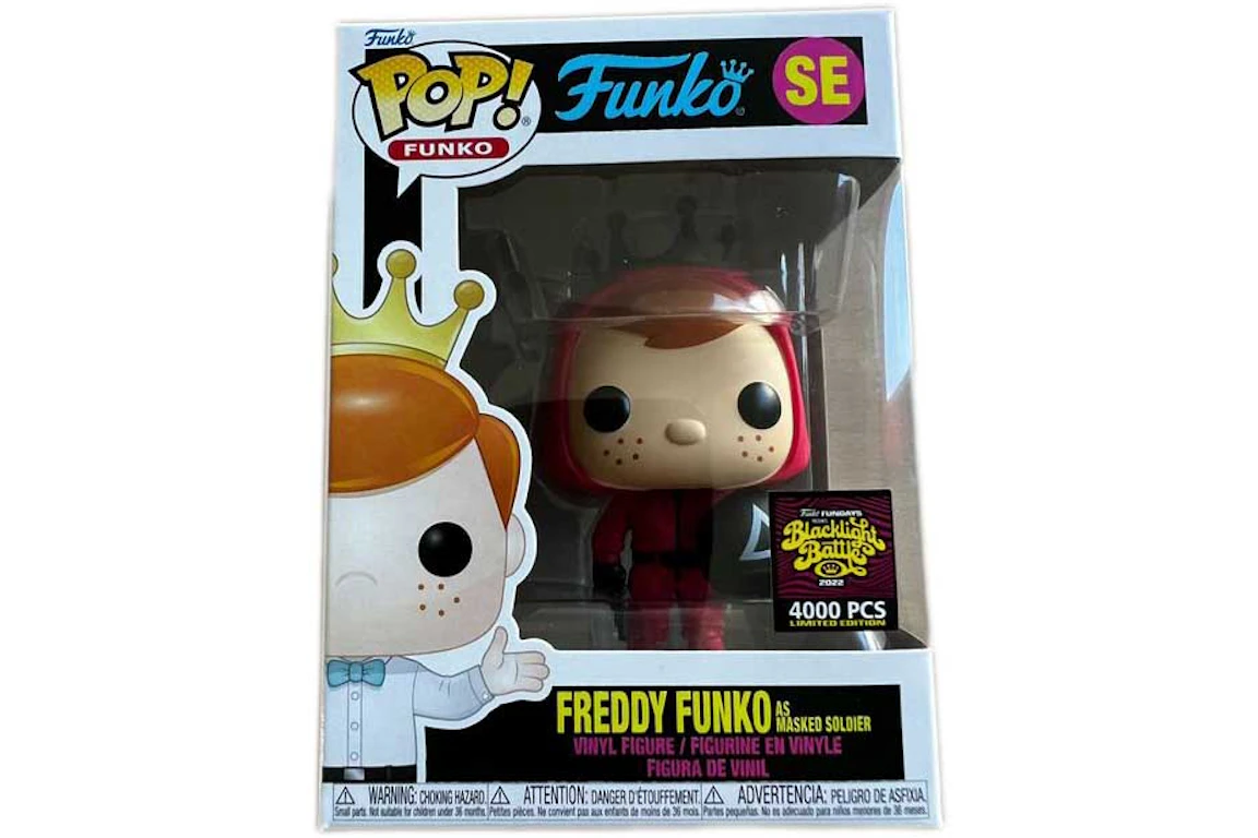 Funko Pop! Fundays Box of Fun Blacklight Battle Freddy Funko As Masked Soldier SE (LE 4000)