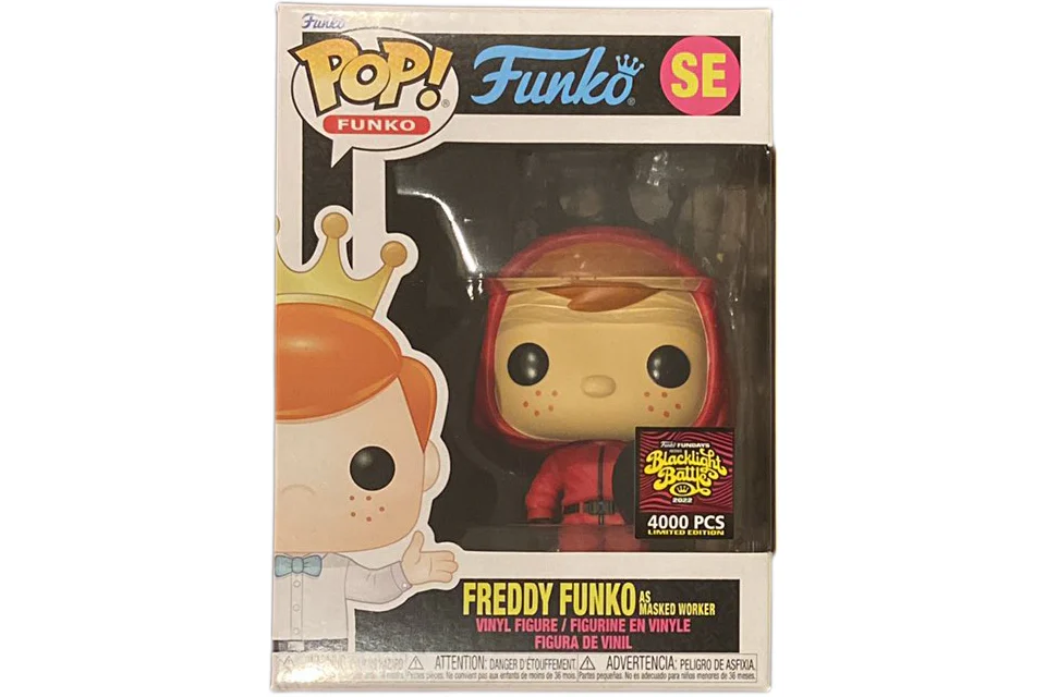 Funko Pop! Fundays Box of Fun Blacklight Battle Freddy Funko As Masked Worker SE (LE 4000)