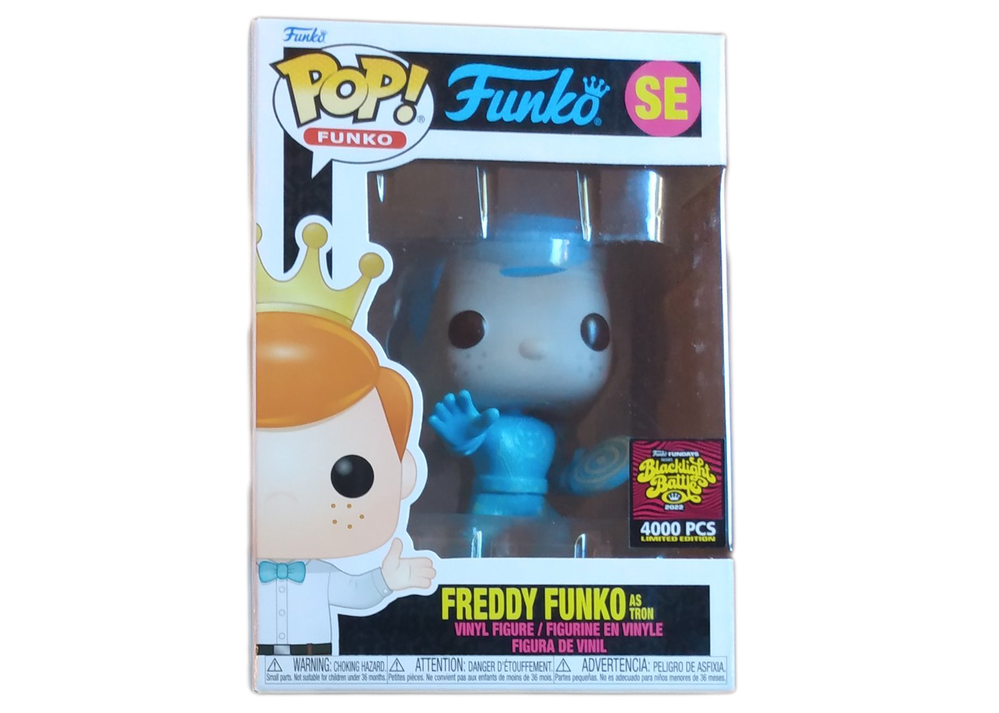 Freddy Funko Pop Freddy Funko as Tron LE 4000 pcs Box of Fun Fundays SDCC 2022 