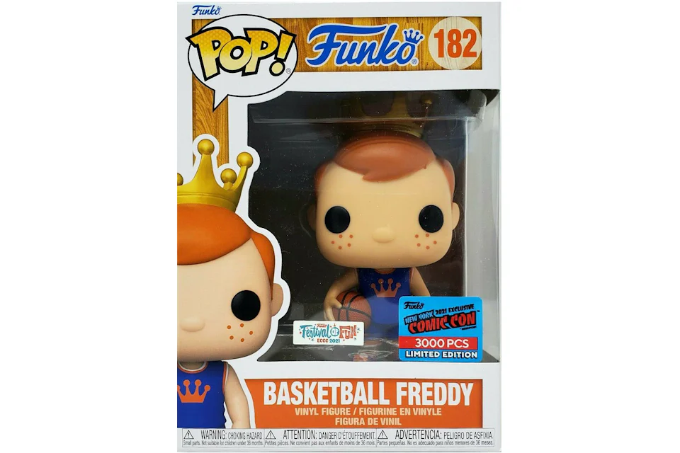 Funko Pop! Funko Basketball Freddy Festival of Fun 2021 NYCC Exclusive (Edition of 3000) Figure #182