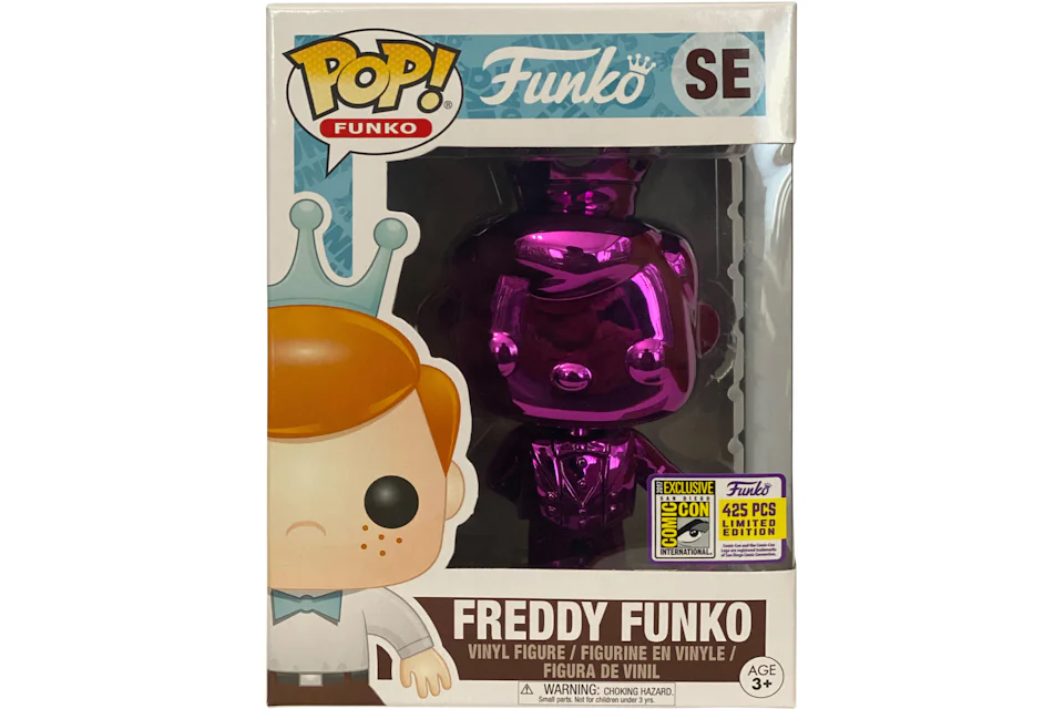 Funko Pop! Freddy Funko (Bowtie) Magenta Chrome SDCC Special Edition