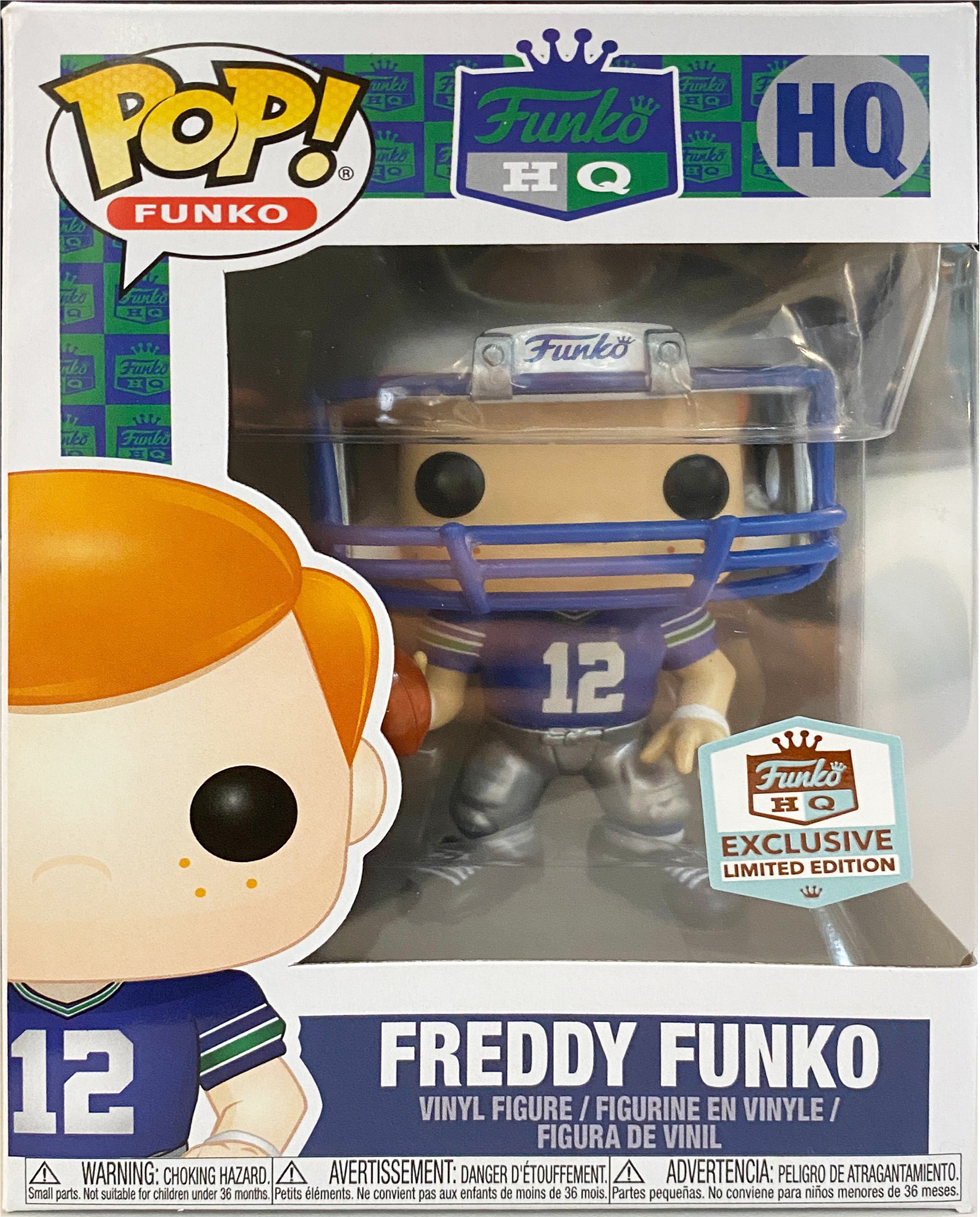 Freddy Funko Pop Vinyl Figure Funko HQ Exclusive Football Throwback