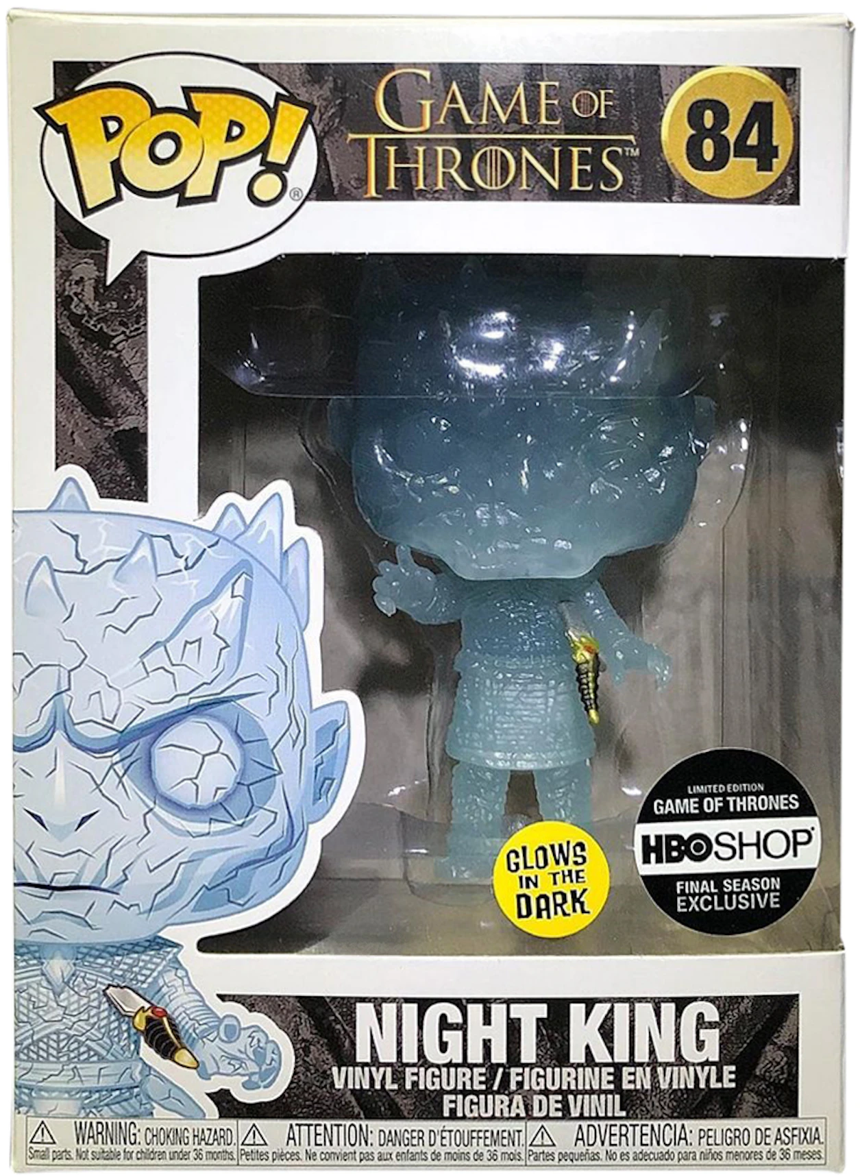 Deseo Desaparecer Descodificar Funko Pop! Game of Thrones Night King (Glow) HBO Shop Exclusive Figure #84  - ES
