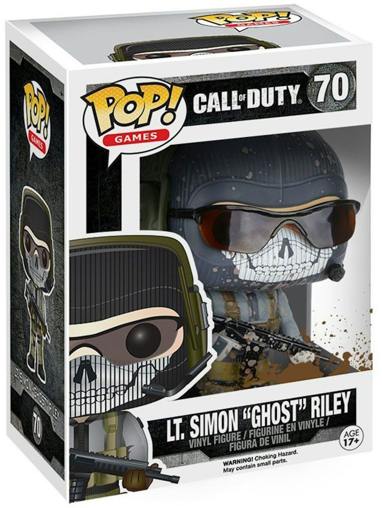 Funko Pop! Vinyl: Call of Duty - Lt. Simon Ghost Riley - (Mud Splatter)  #70 849803068226