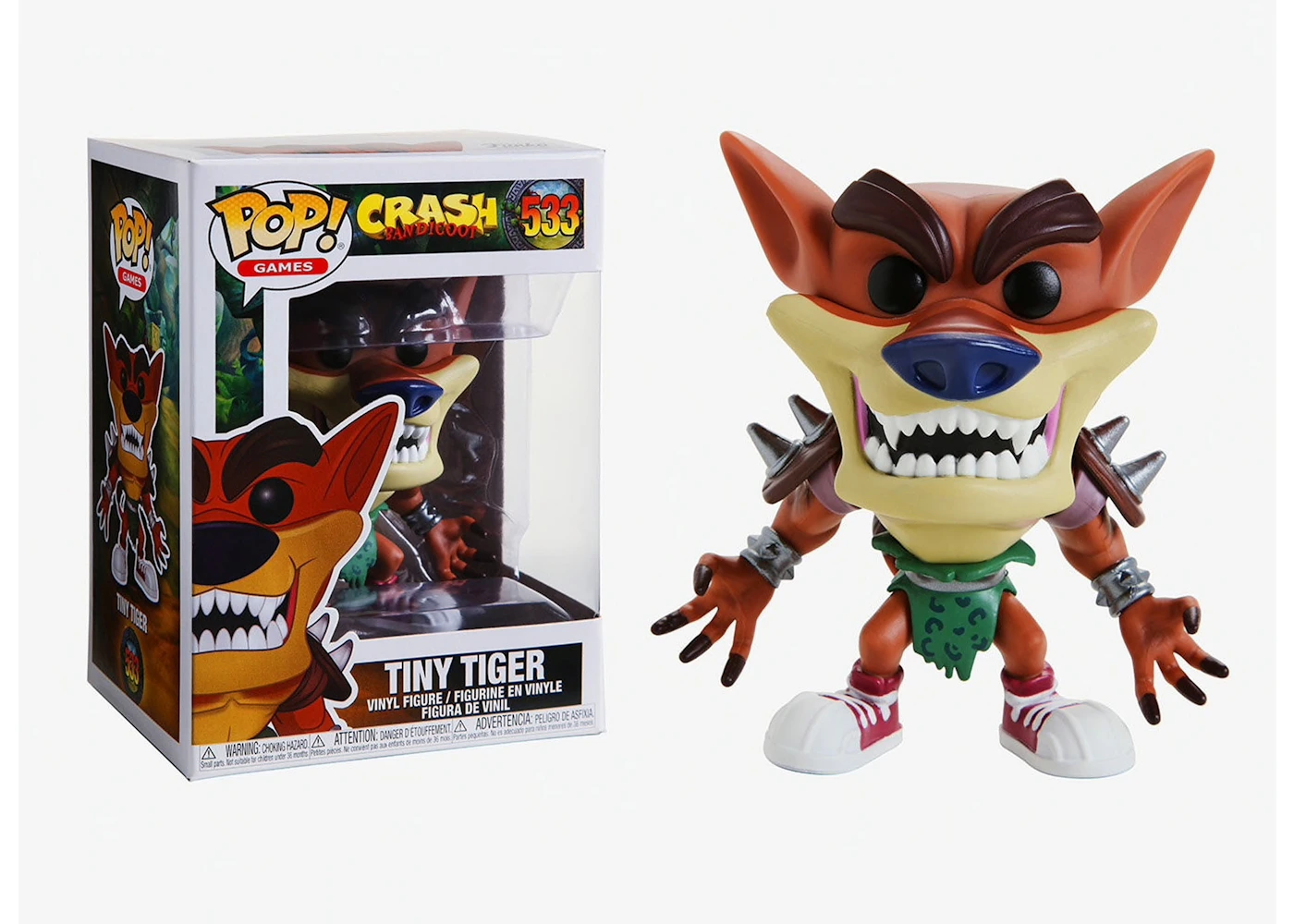 Funko Pop Games Crash Bandicoot Tiny Tiger Figure 533 Funko Pop Games Crash Bandicoot Tiny Tiger Figure 533