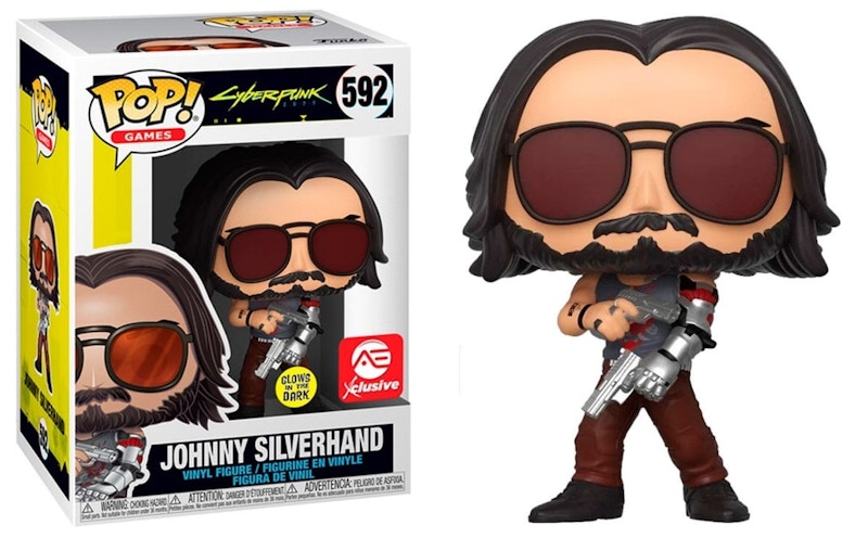 funko pop johnny silverhand glow in the dark