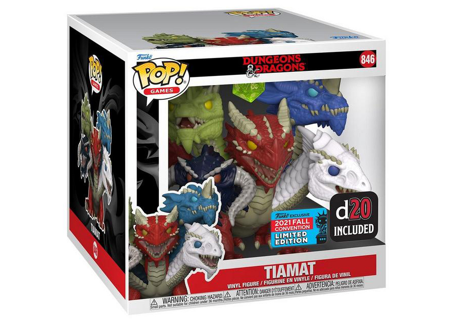 Funko Pop! Games Dungeons & Dragons Tiamat (D20 Included) 2021 Fall  Convention Exclusive Figure #846