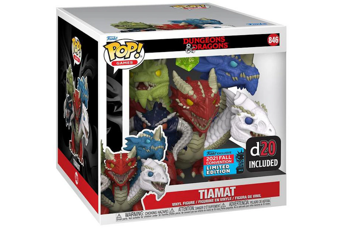 Funko Pop! Games Dungeons & Dragons Tiamat (D20 Included) 2021 Fall Convention Exclusive Figure #846