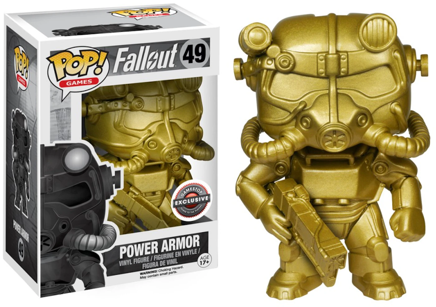 Pop! Games Fallout Power Armor (Gold) (Chase) Exclusive Figure - US