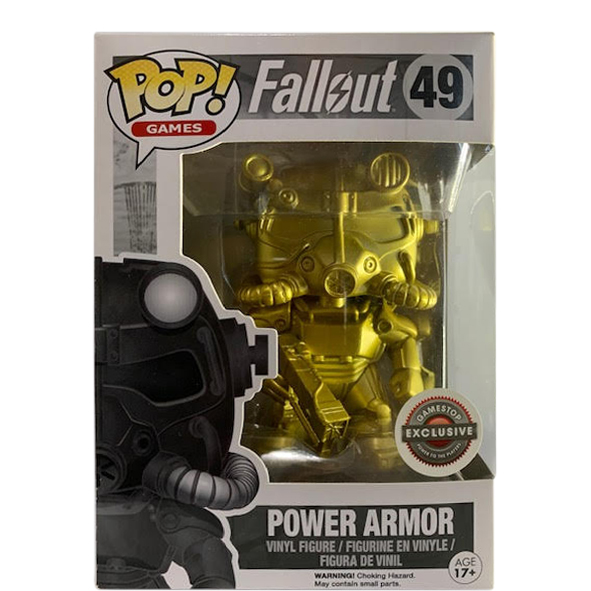 Funko Pop! Games Fallout Power Armor (Gold) Game Stop Exclusive