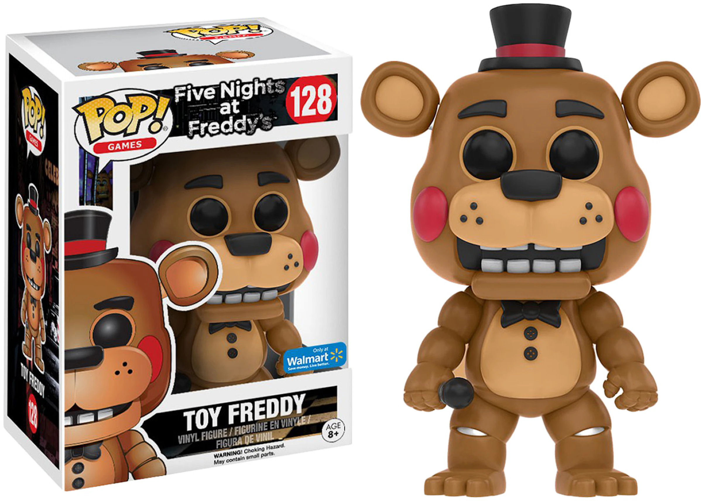 Wordt erger Ellende Tegenwerken Funko Pop! Games Five Nights at Freddy's Toy Freddy Walmart Exclusive  Figure #128 - US