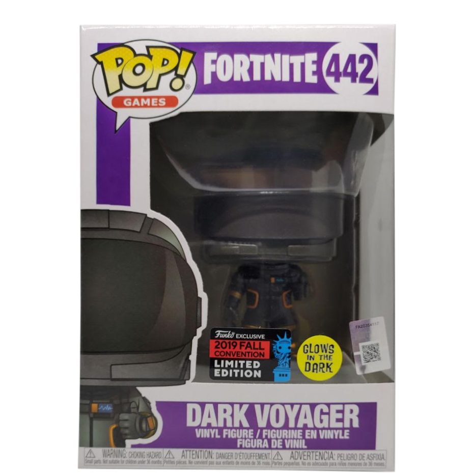 #442 Dark Voyager Glow Funko POP Inc Protector Fortnite 2019 Con Exclusive 