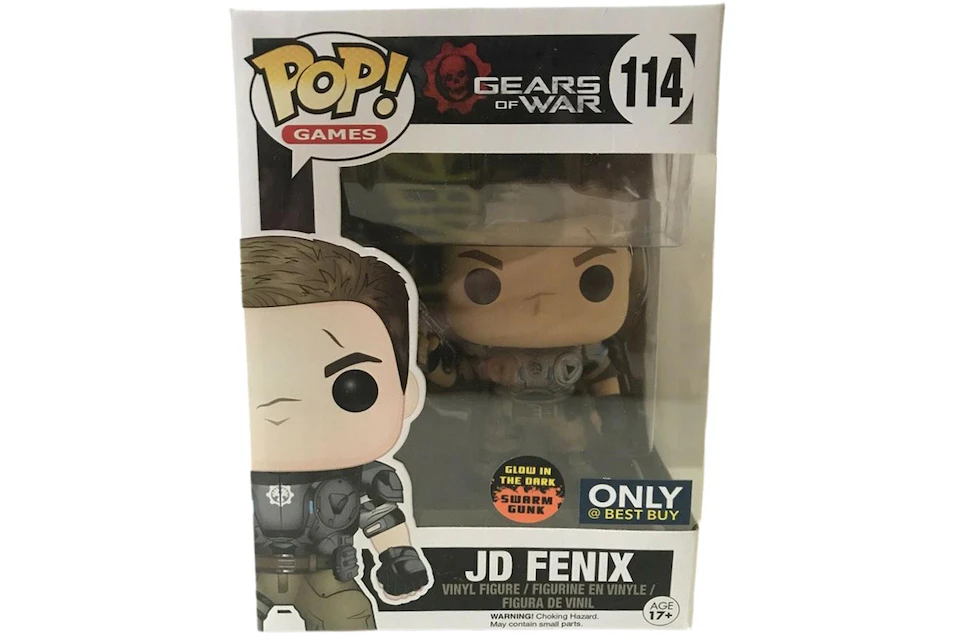 Funko Pop! Games Gears of War JD Fenix (Armored) (Glow) Swarm Gunk Best Buy Exclusive Figure #114