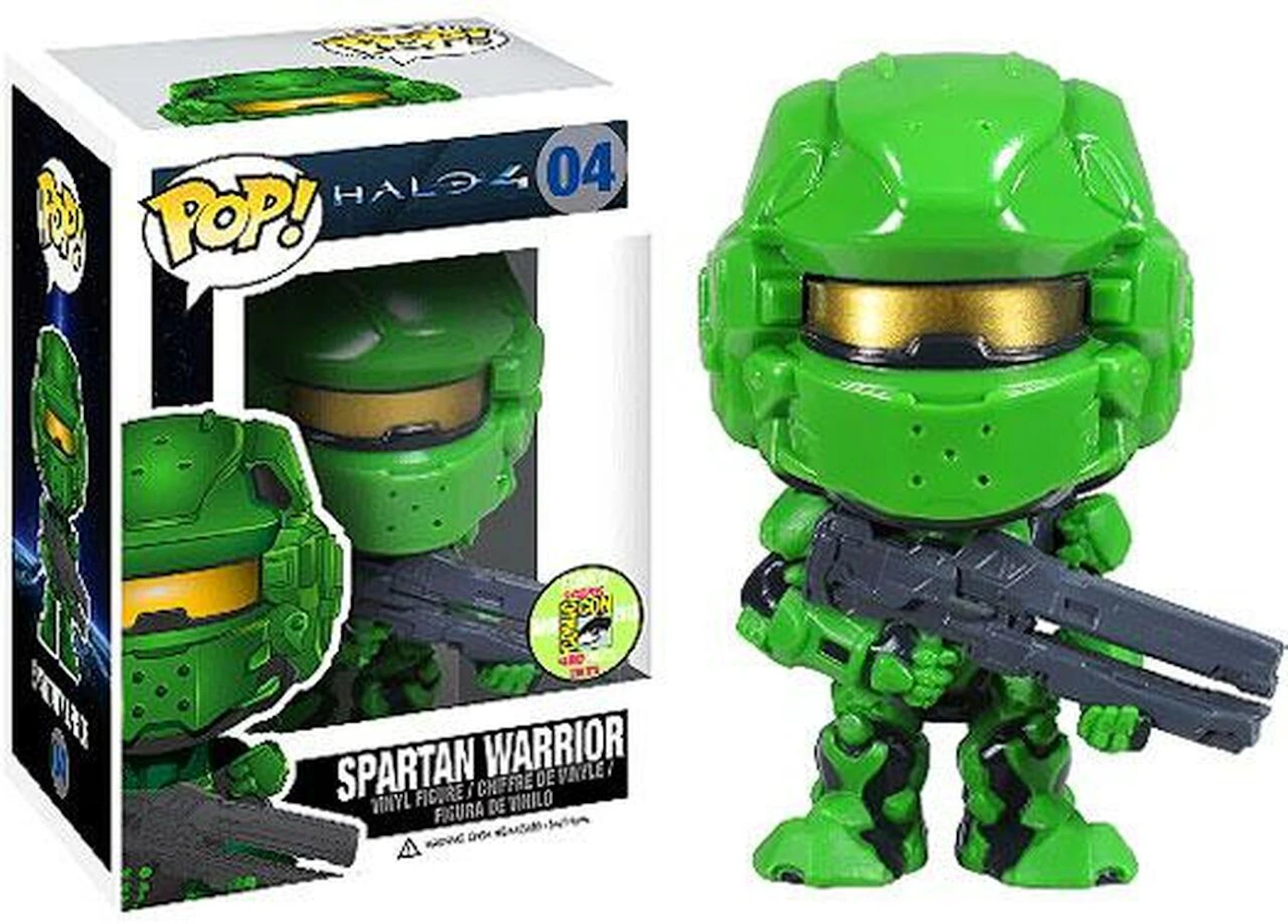 Funko Pop! Games Halo 4 Spartan Warrior (Green) SDCC Figure #04 - US