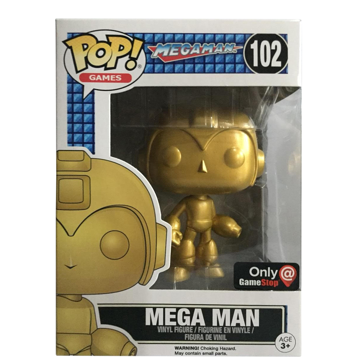 Funko Pop! Games Mega Man (Gold) Game Stop Exclusive Figure #102 - US