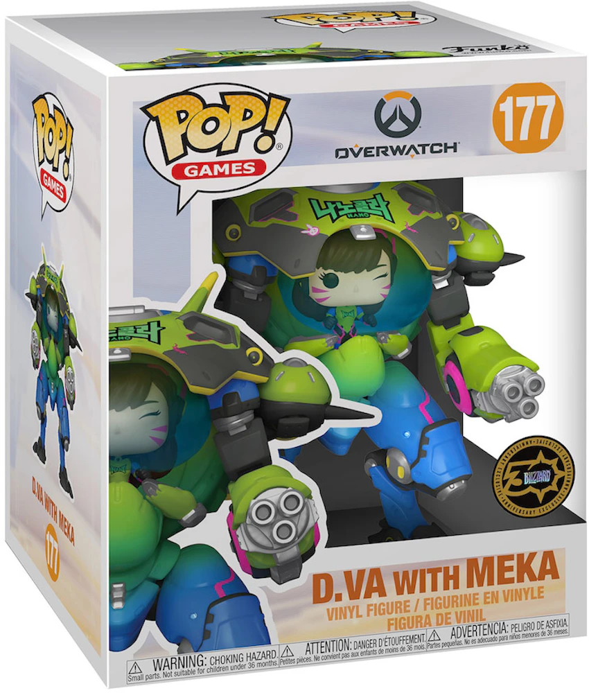 Funko Pop! Games Overwatch With MEKA Blizzard Exclusive Figure #177 - FW21