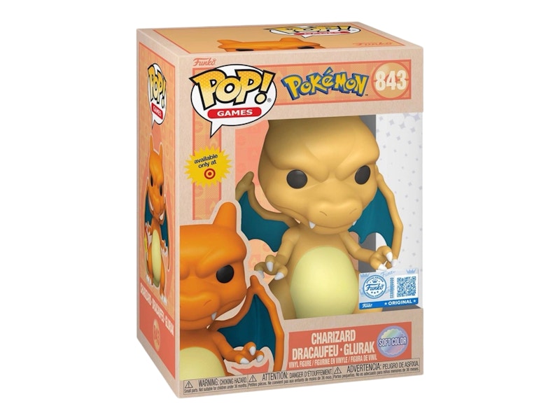 Funko Pop! Giochi: Pokémon Charizard (Soft Color) Target Exclusive Edition Figure #843