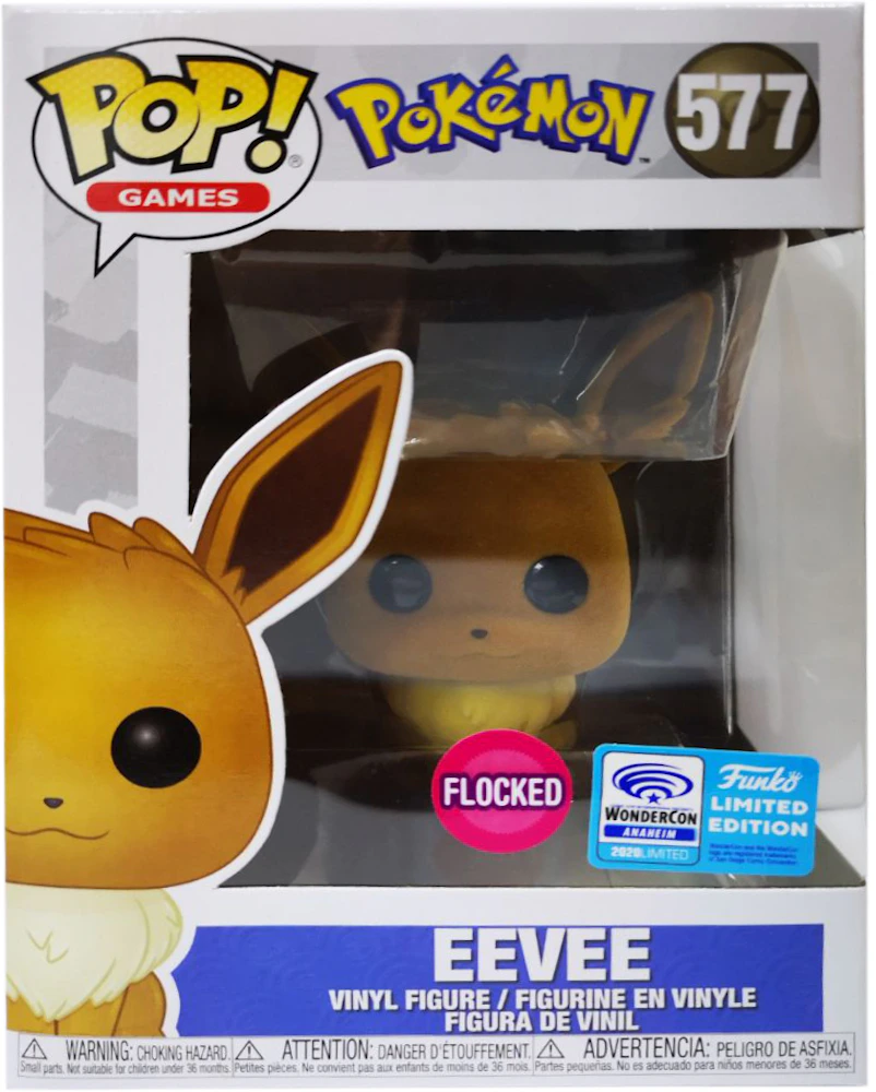 Eevee Flocked Pokémon Funko Pop Vinyl