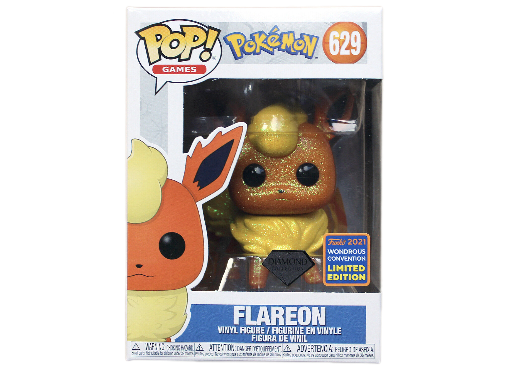 Funko Pop! Games Pokemon Flareon (Diamond Collection) 2021