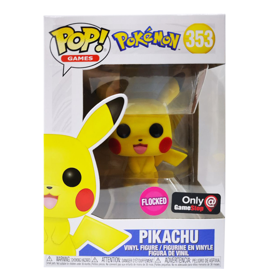 Funko Club Exclusive Pokémon Pikachu Flocked 353 Funko Pop Pokemon 