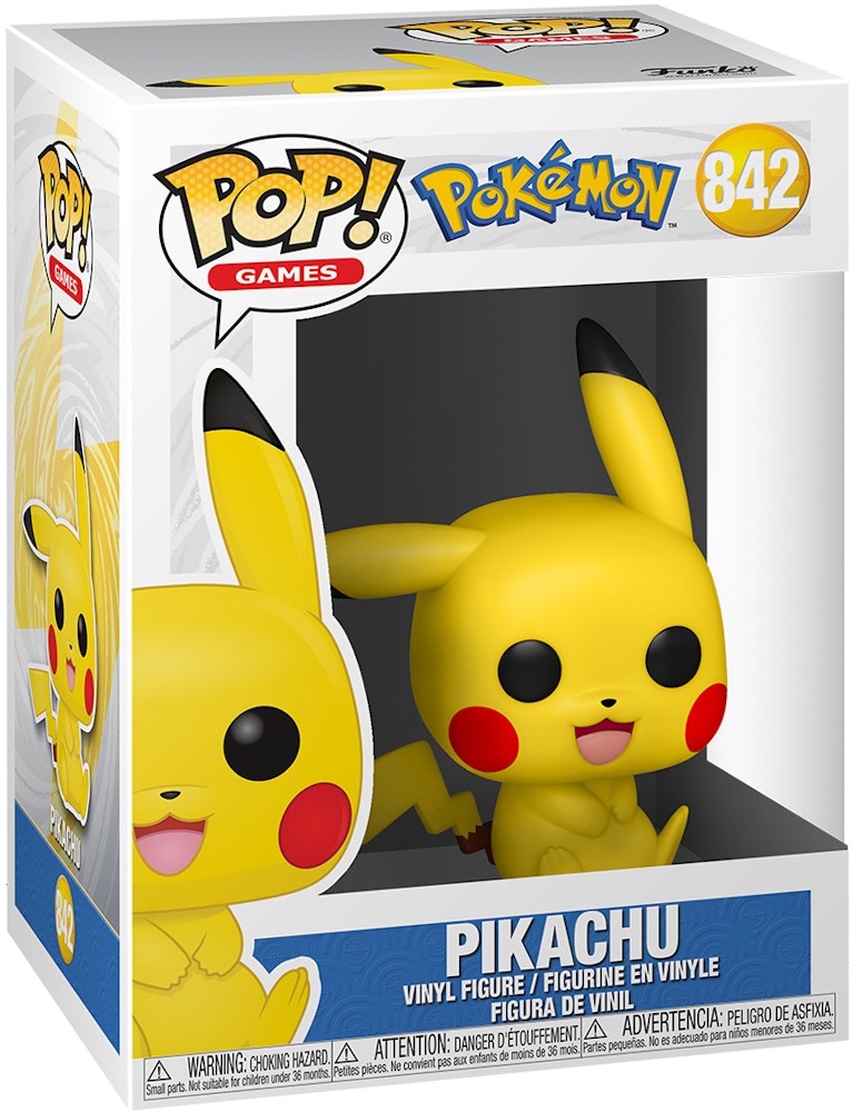 Funko Pop! Games Pokemon Pikachu (Sitting) Figure #842 - SS21