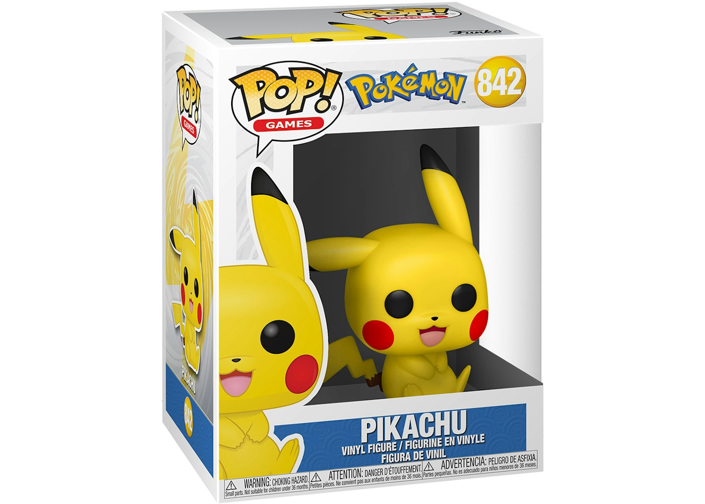 Funko Pop! Games Pokemon Pikachu (Sitting) Figure #842 - SS21