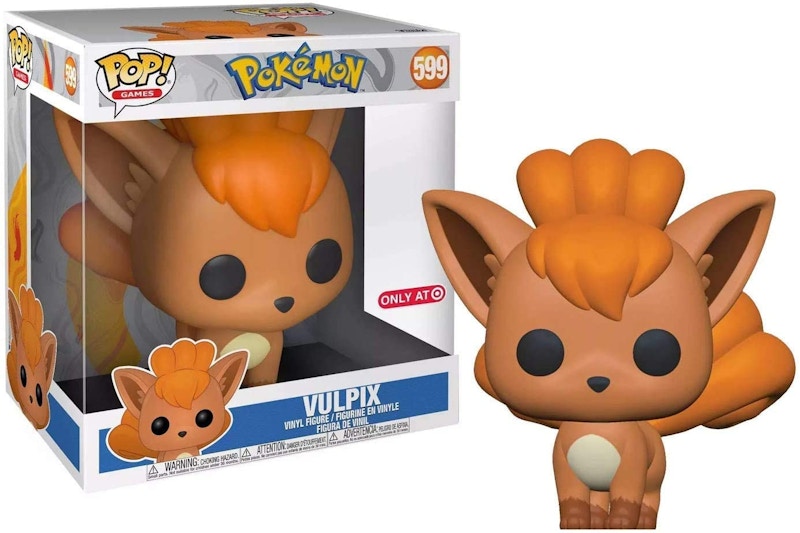 Funko Pop Games Pokemon Vulpix 10 inch Target Exclusive Figure 599 US