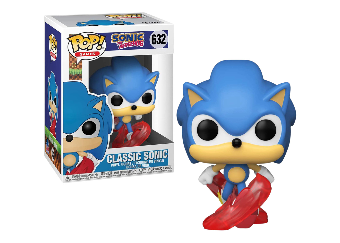 Funko Pop! Games Sonic The Hedgehog Classic Sonic Figure #632 - US
