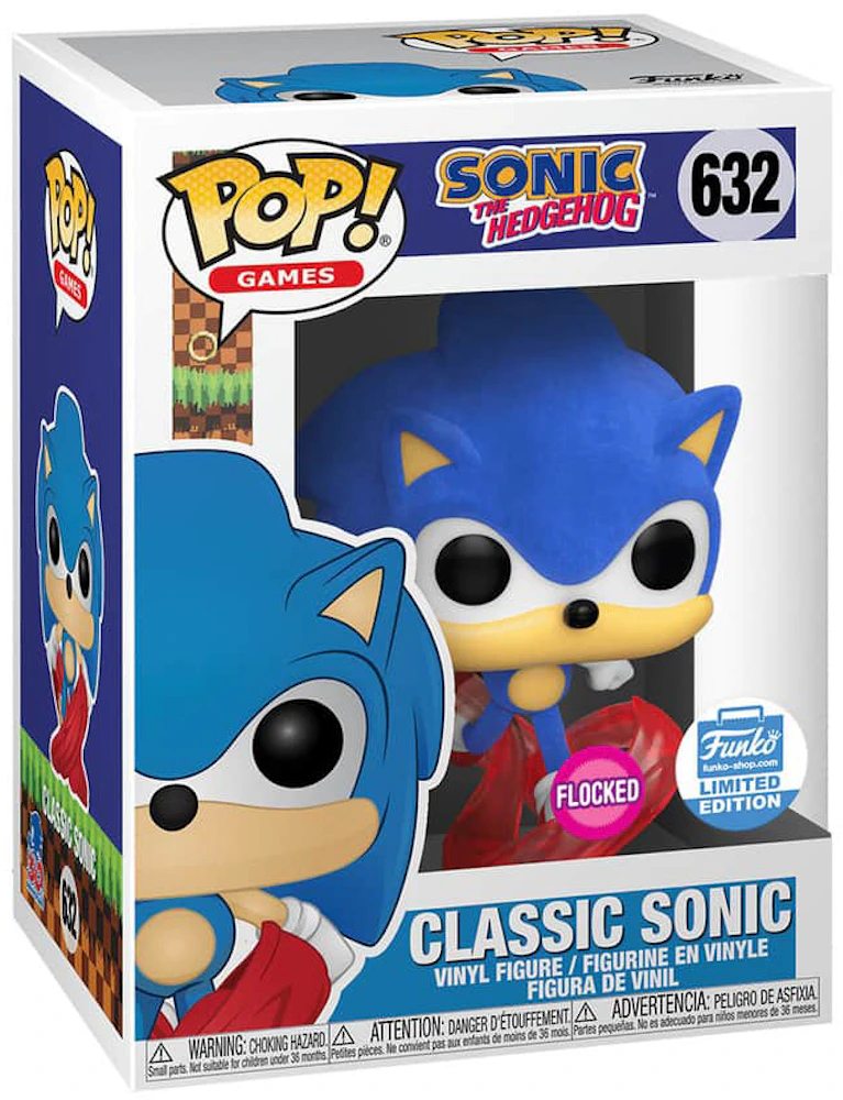 Funko Pop! Games Sonic The Hedgehog Classic Sonic Flocked Funko