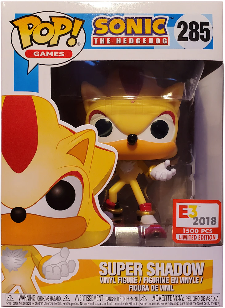 Funko Pop! Games Sonic The Hedgehog Shadow the Hedgehog (Super) E3  Exclusive Figure #285 - GB