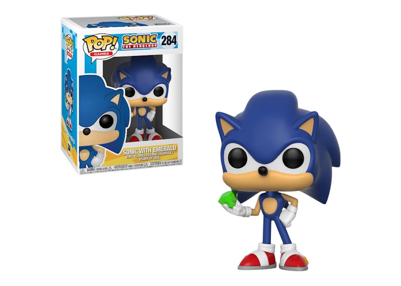 Funko Pop! Games Sonic The Hedgehog Sonic with Emerald Figure #284