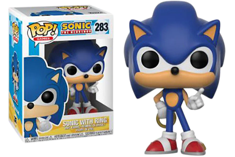 Funko Pop! Games Sonic The Hedgehog Sonic with Ring Figure #283