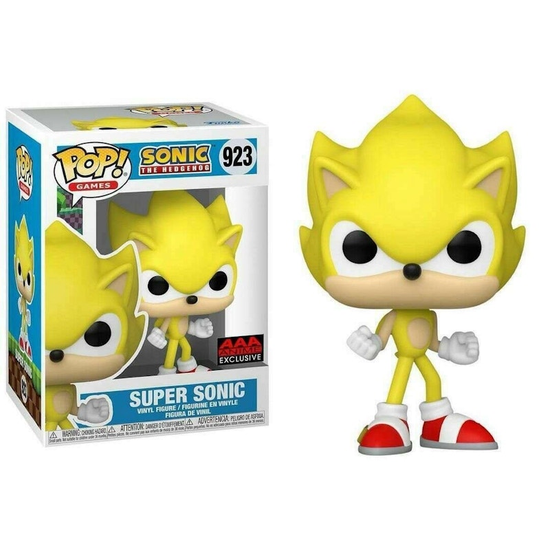 Funko Pop! Games: Sonic the Hedgehog Super Sonic (AAA) Figure #923