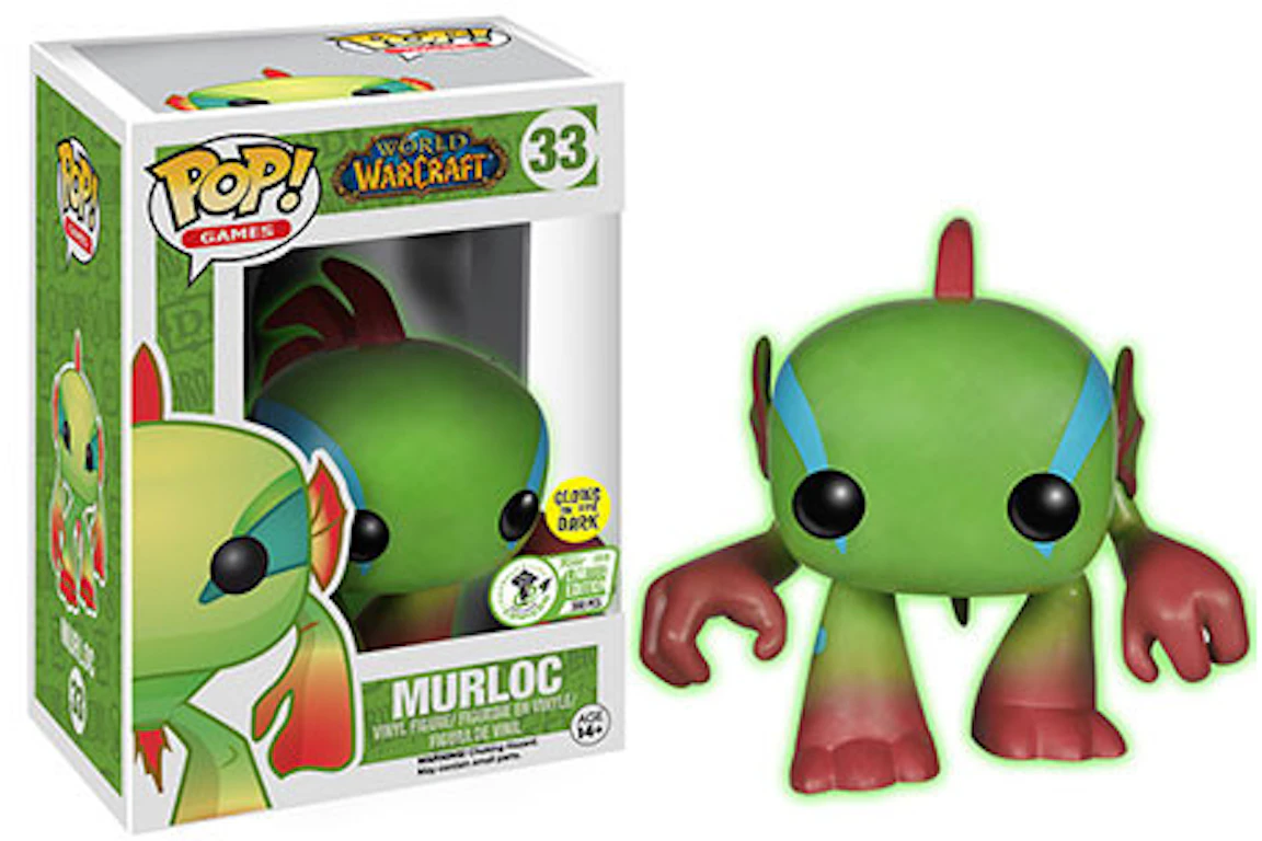 Funko Pop! Games World Of Warcraft Murloc (Glow Green) Emerald City ComicCon Exclusive Figure #33