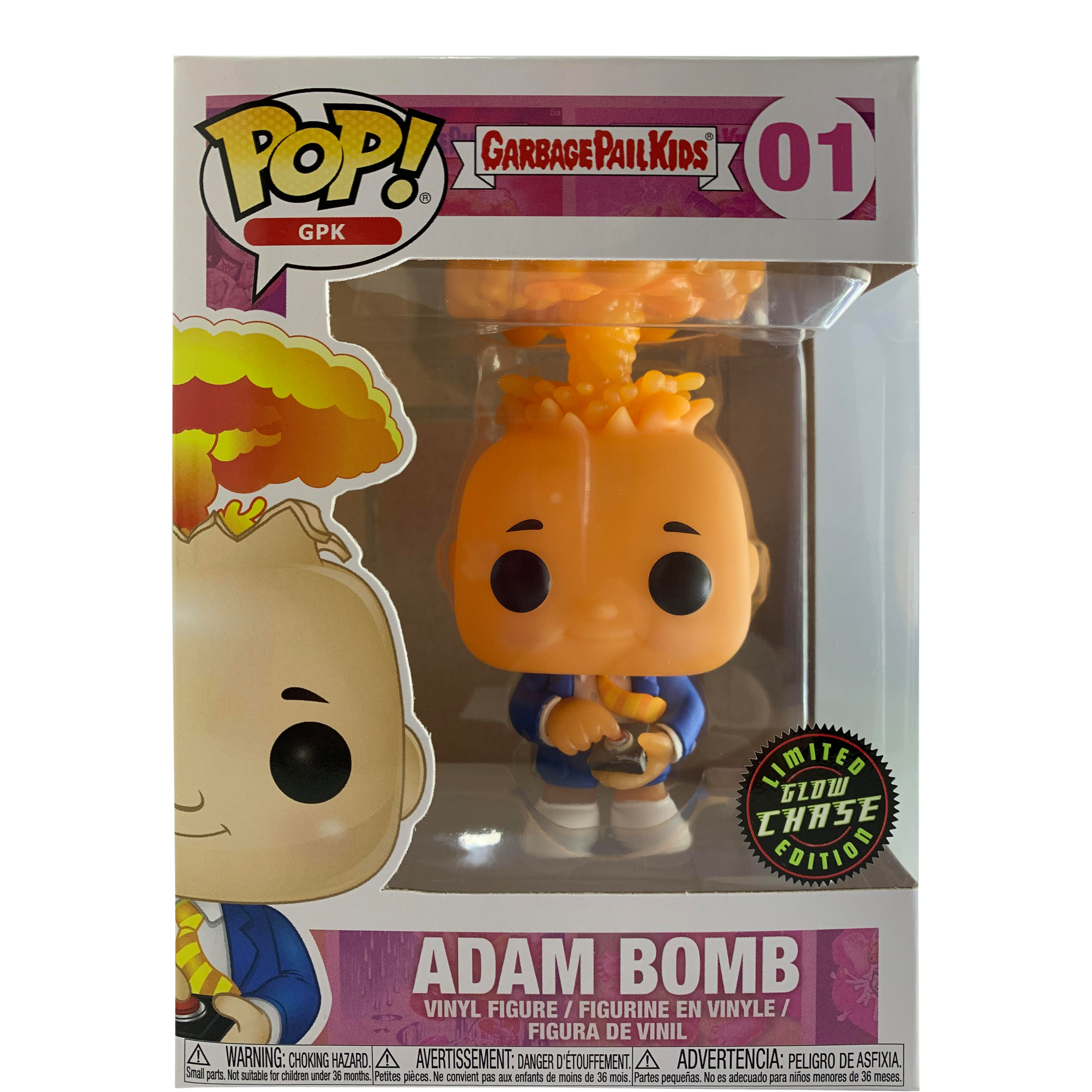 Funko Pop! Garage Pail Kids Adam Bomb (Glow) Chase Edition Figure 