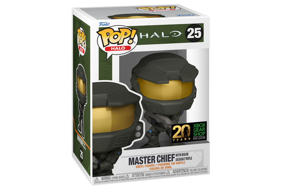 Funko Pop! Halo Master Chief with MA5B Assault Rifle 20th Anniversary Xbox Gear Shop Exclusive Figure #25