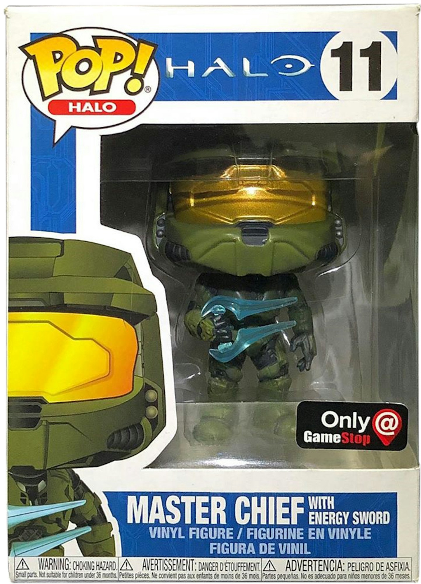 Funko Pop! Halo Master Chief with Energy Sword Game Stop Exclusive ...