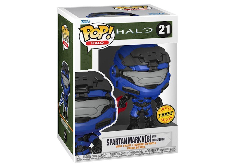 Funko Pop! Halo Spartan Mark V(B) With Energy Sword Chase Exclusive Figure  #21