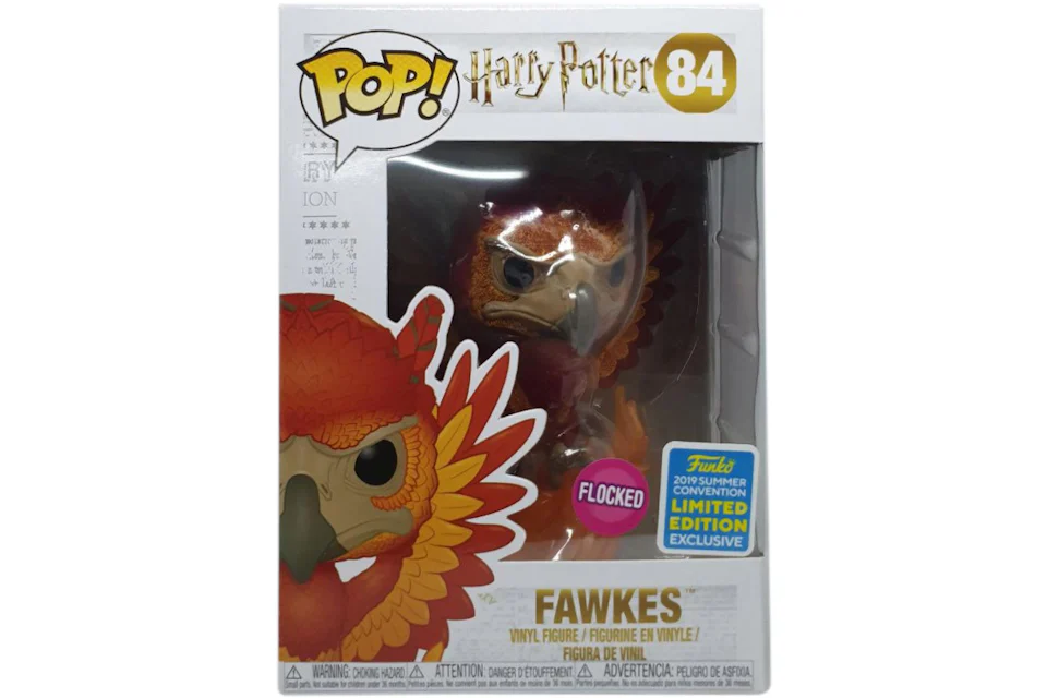 Funko Pop! Harry Potter Fawkes (Flocked) Summer Convention Exclusive Figure #84