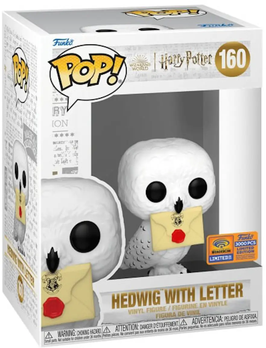 Funko Pop! Harry Potter Hedwig with Letter WonderCon 2023 Exclusive