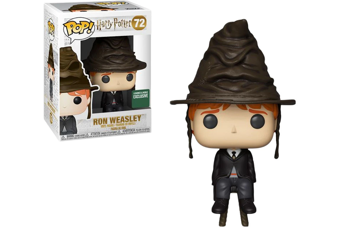 Funko Pop! Harry Potter Ron Weasley Sorting Hat Barnes & Noble Figure #72