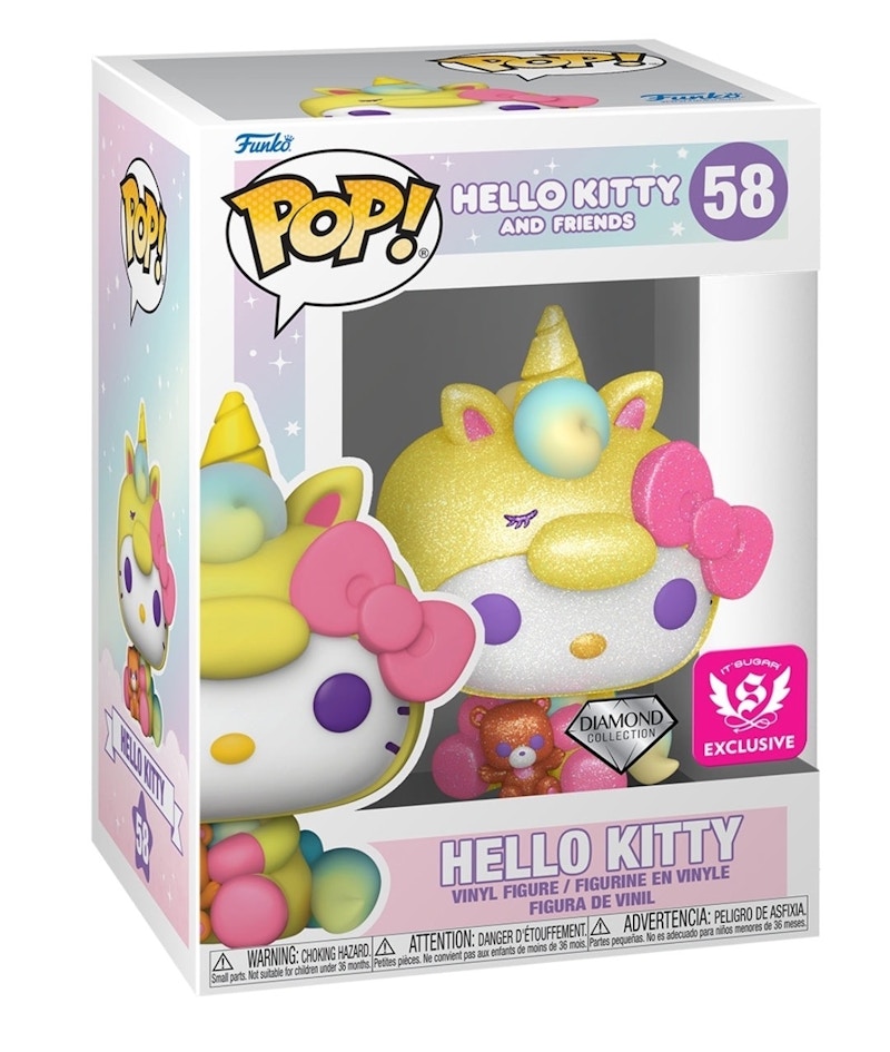Funko Pop! Hello Kitty & Friends: Hello Kitty (Diamond)(It's Sugar) Figure #58