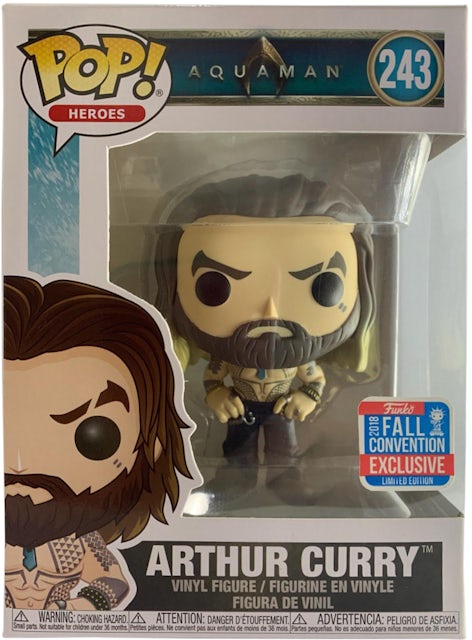  Funko Pop! Aquaman Arthur Curry Fall Convention Exclusive  Figure : Toys & Games